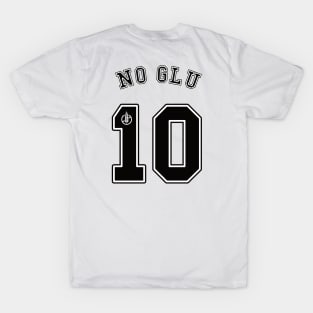 No Glu-10 Football (black) T-Shirt